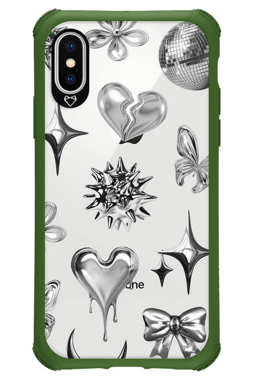 Silver Zone Transparent - Apple iPhone X