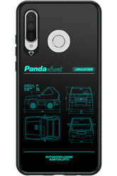 Panda Car Blue - Huawei P30 Lite