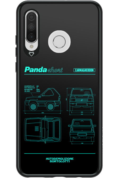 Panda Car Blue - Huawei P30 Lite