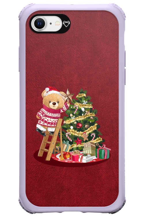 Christmas Bear (Burgundy) - Apple iPhone 7
