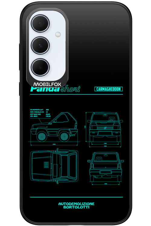 Panda Car Blue - Samsung Galaxy A35