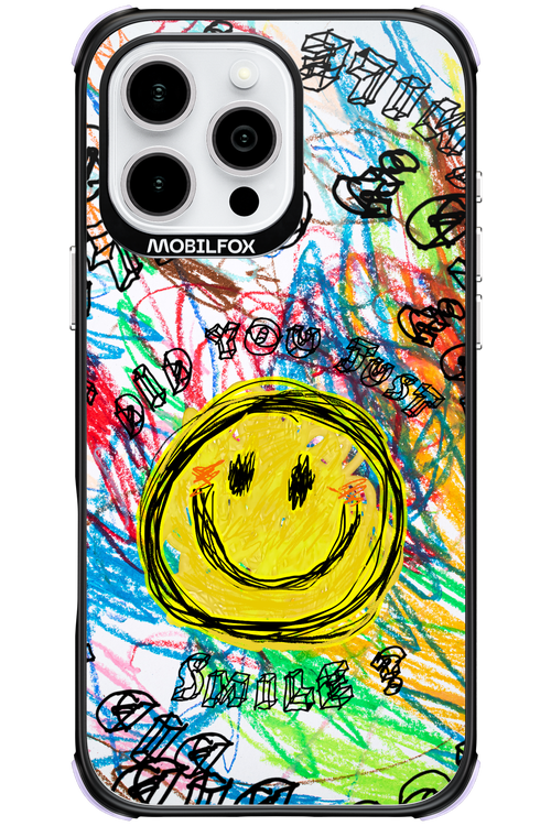 Crayon Smiley Colorful - Apple iPhone 16 Pro Max