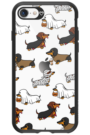 Scary Dachshund (Transparent) - Apple iPhone SE 2020