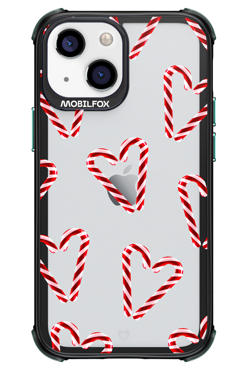 Candy Cane Hearts - Apple iPhone 13 Mini