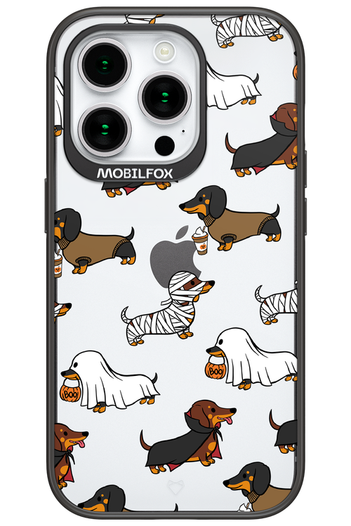Scary Dachshund (Transparent) - Apple iPhone 15 Pro