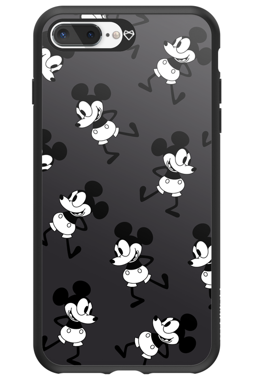 Iconic Mouse (antracite pattern) - Apple iPhone 8 Plus