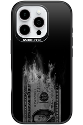 Money Burn B&W - Apple iPhone 16 Pro