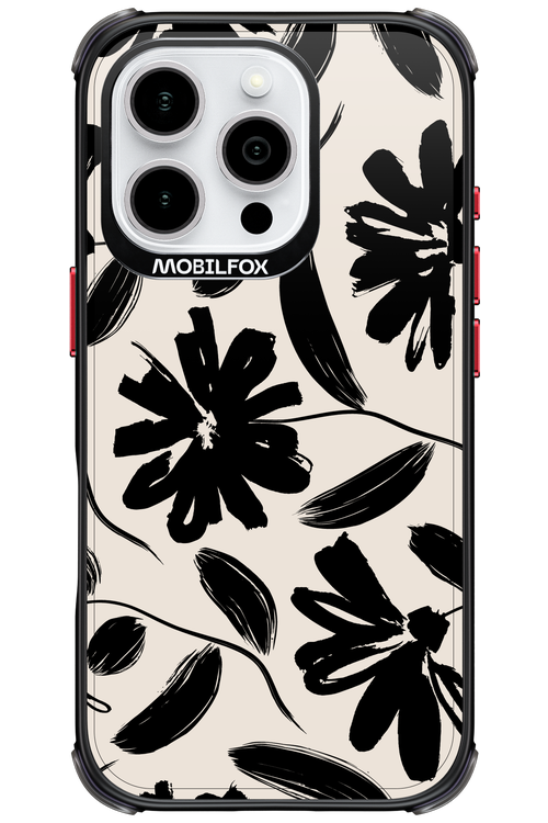 Monochrome Flowerss 2.0 - Apple iPhone 16 Pro