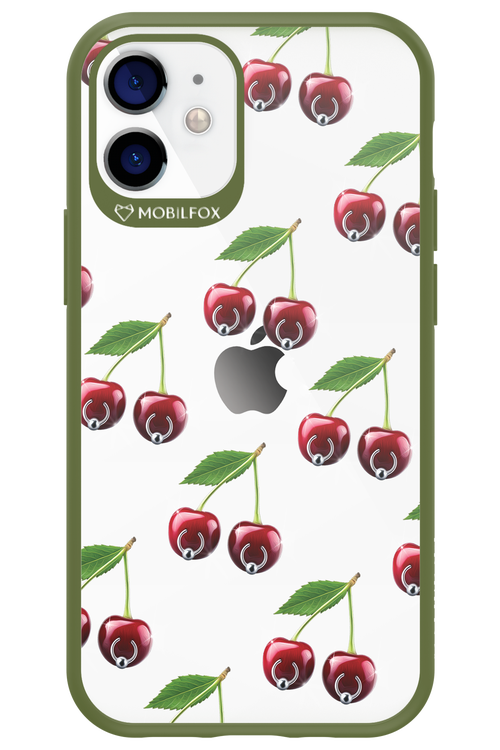 Spicy Cherries Transparent - Apple iPhone 12 Mini