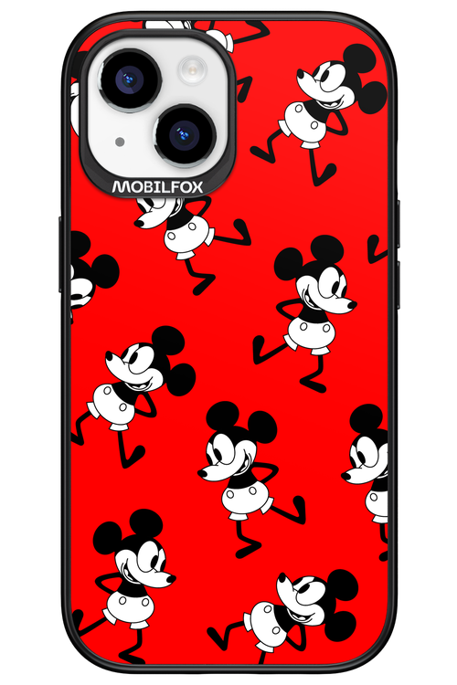 Iconic Mouse (red pattern) - Apple iPhone 15