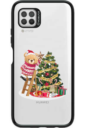 Christmas Bear (Transparent) - Huawei P40 Lite