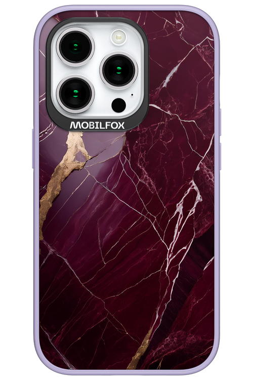 Burgundy Marble 2.0 - Apple iPhone 15 Pro