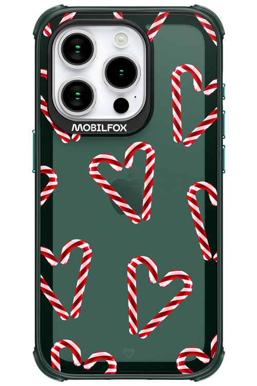 Candy Cane Hearts - Apple iPhone 15 Pro