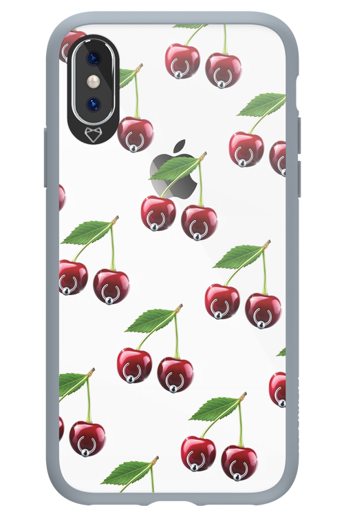 Spicy Cherries Transparent - Apple iPhone X