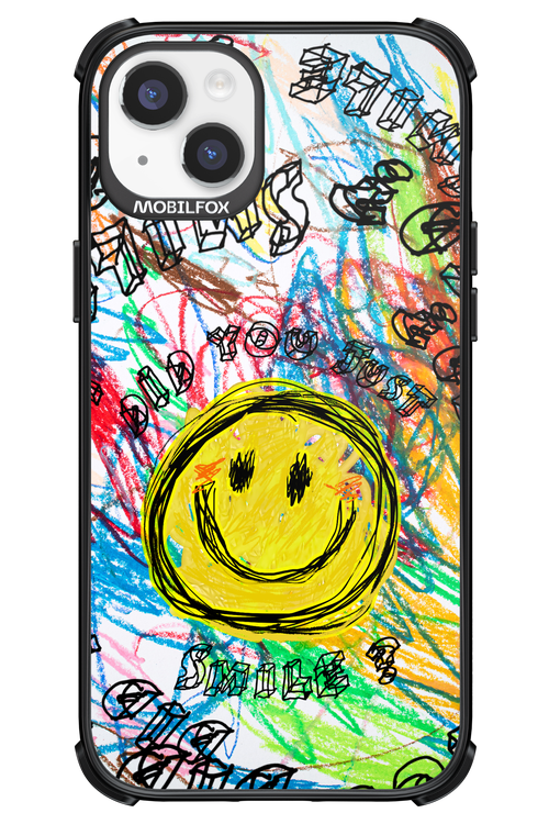 Crayon Smiley Colorful - Apple iPhone 14 Plus