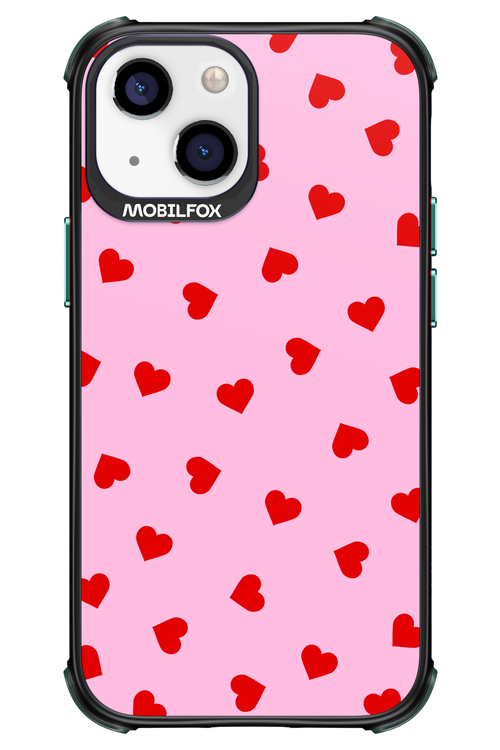 Sprinkle Heart Pink - Apple iPhone 13 Mini