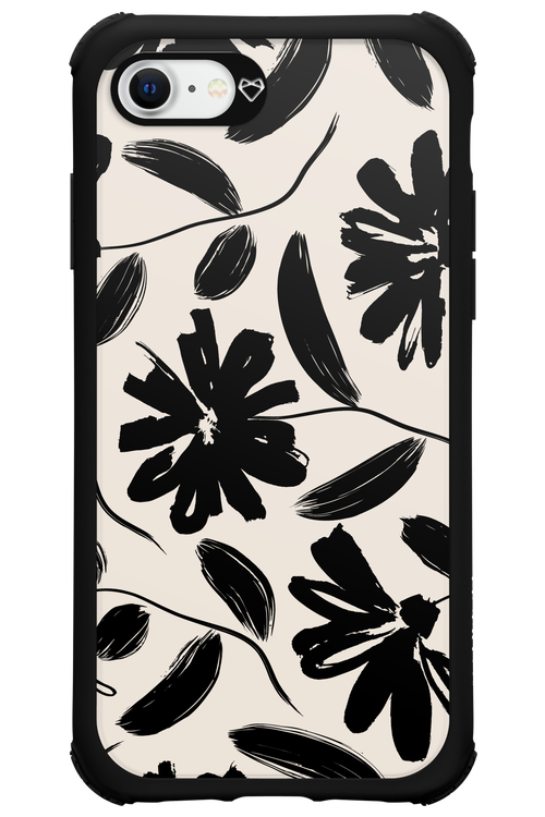 Monochrome Flowerss 2.0 - Apple iPhone SE 2020