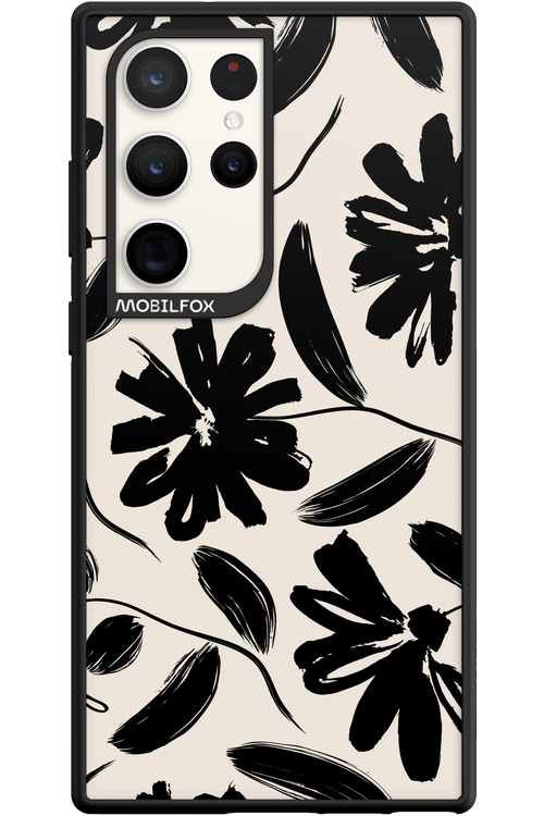 Monochrome Flowerss - Samsung Galaxy S23 Ultra
