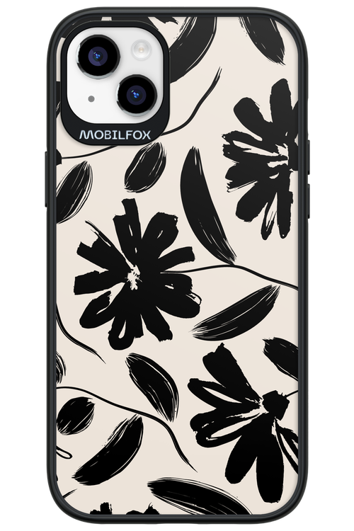 Monochrome Flowerss 2.0 - Apple iPhone 14 Plus