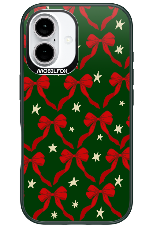 Bow & Stars (Green) - Apple iPhone 16
