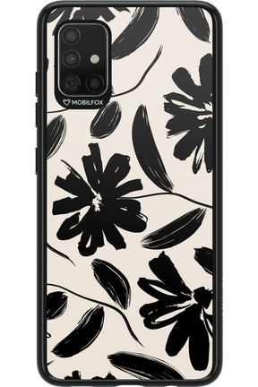 Monochrome Flowerss 2.0 - Samsung Galaxy A51