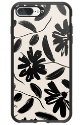 Monochrome Flowerss - Apple iPhone 8 Plus