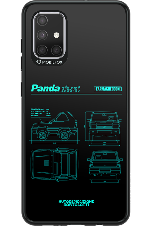 Panda Car Blue - Samsung Galaxy A71