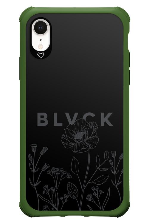 Black Flowers - Apple iPhone XR