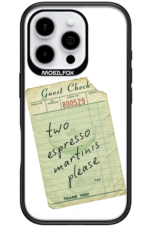 Espresso Martini 2.0 - Apple iPhone 16 Pro