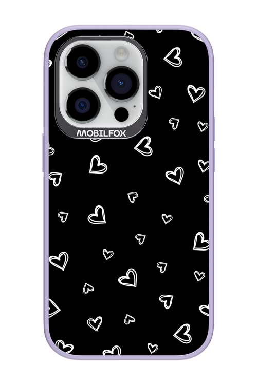 Monochrome Hearts 2.0 - Apple iPhone 14 Pro