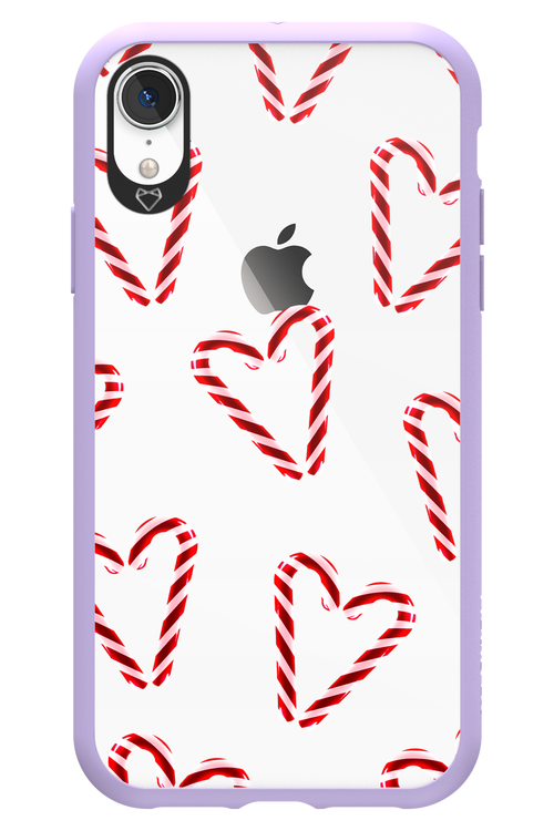 Candy Cane Hearts - Apple iPhone XR