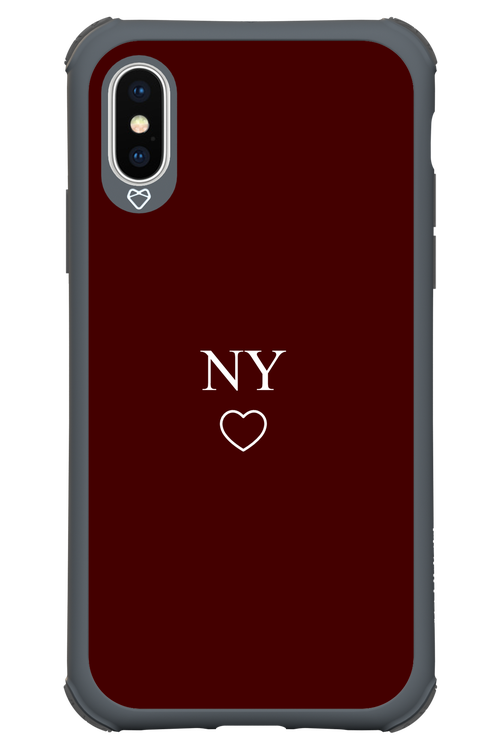NY Burgundia 2.0 - Apple iPhone X