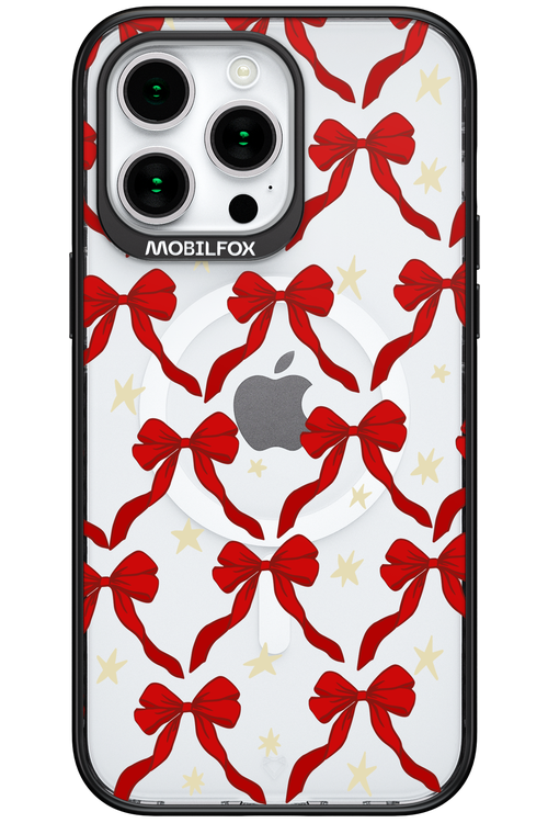 Bow & Stars (Transparent) - Apple iPhone 15 Pro Max