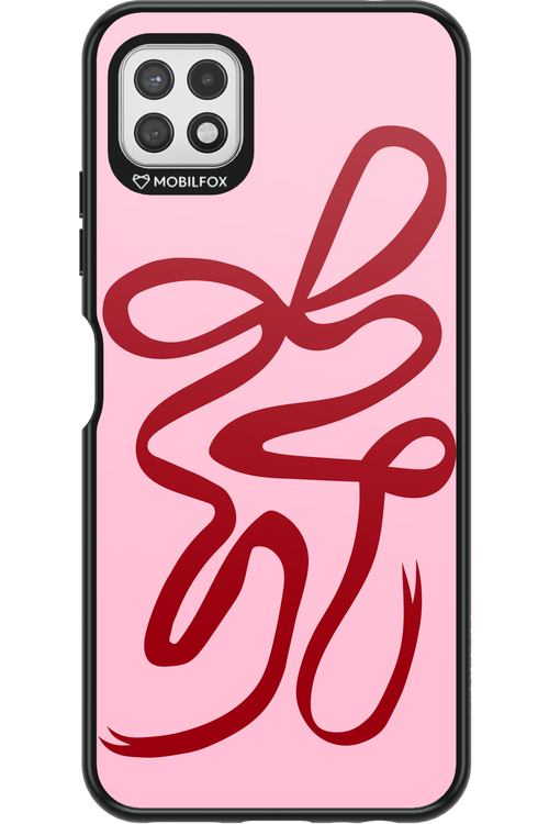 Burgundy Bow - Samsung Galaxy A22 5G