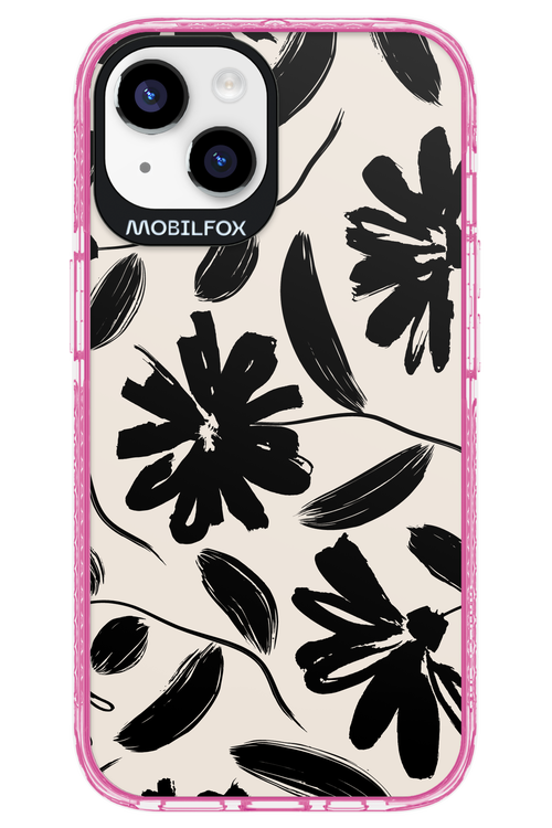 Monochrome Flowerss 2.0 - Apple iPhone 14