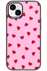 Sprinkle Heart Pink - Apple iPhone 15 Plus