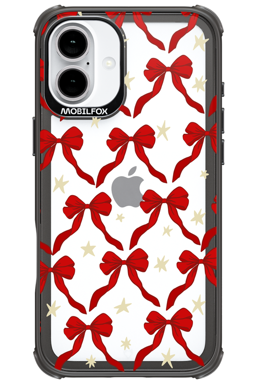 Bow & Stars (Transparent) - Apple iPhone 16 Plus