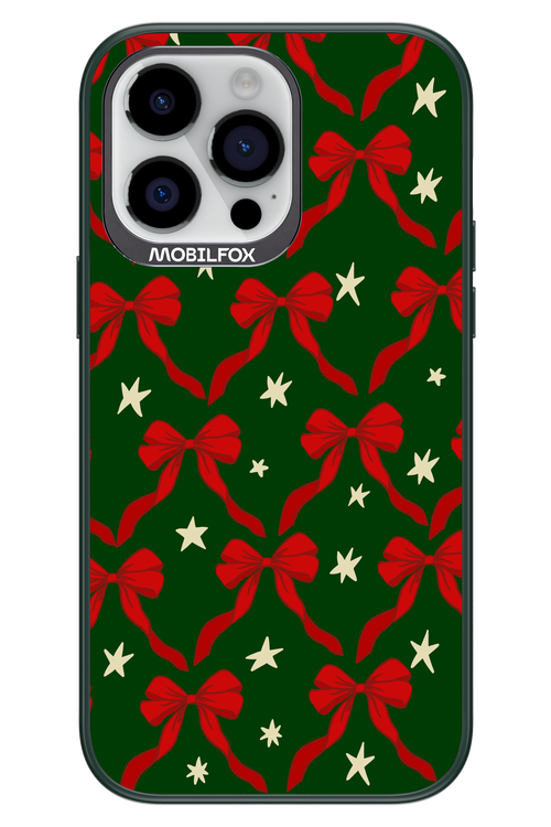 Bow & Stars (Green) - Apple iPhone 14 Pro Max