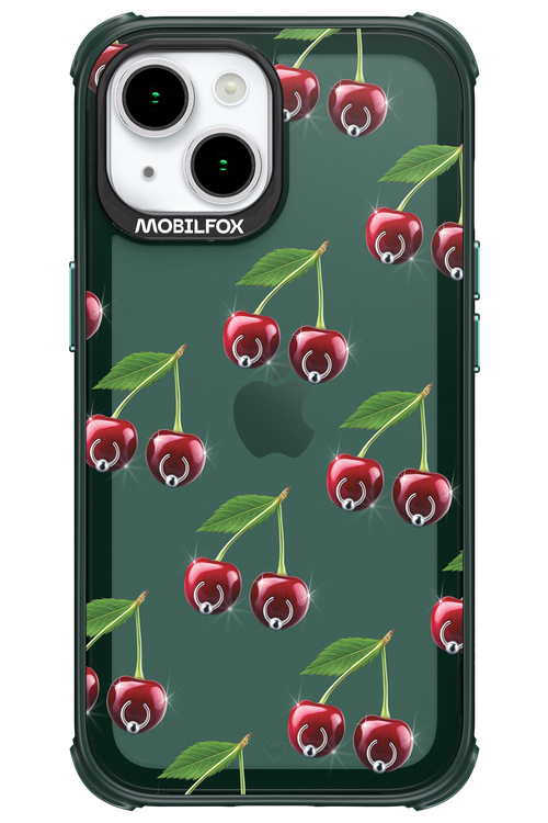 Spicy Cherries Transparent - Apple iPhone 15