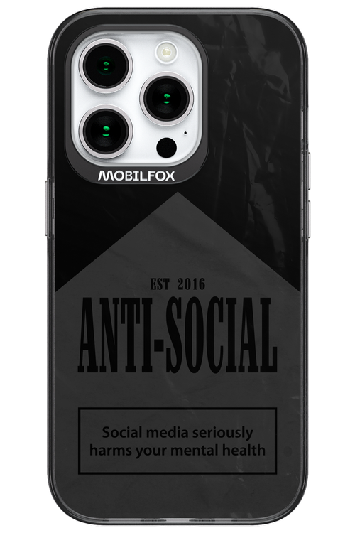 ANTI-SOCIAL (BLVCK) 2.0 - Apple iPhone 15 Pro