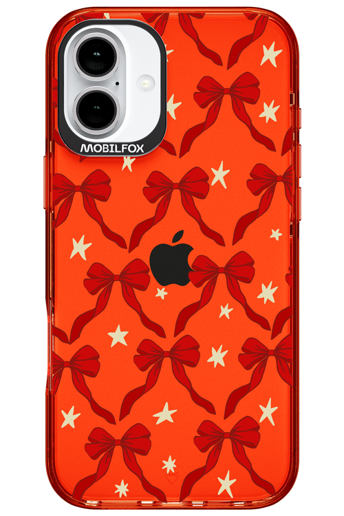 Bow & Stars (Transparent) - Apple iPhone 16 Plus