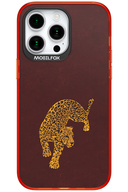 Burgundy Leopard - Apple iPhone 15 Pro Max