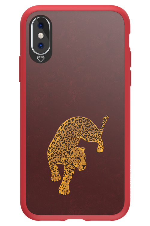 Burgundy Leopard - Apple iPhone XS
