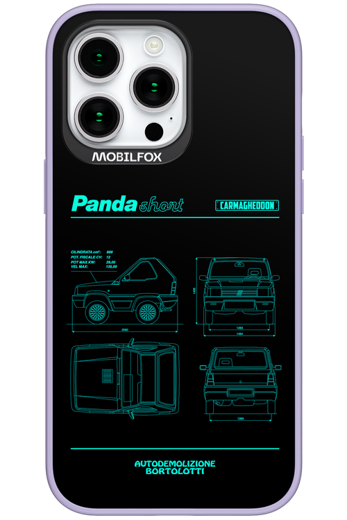 Panda Car Blue - Apple iPhone 15 Pro Max