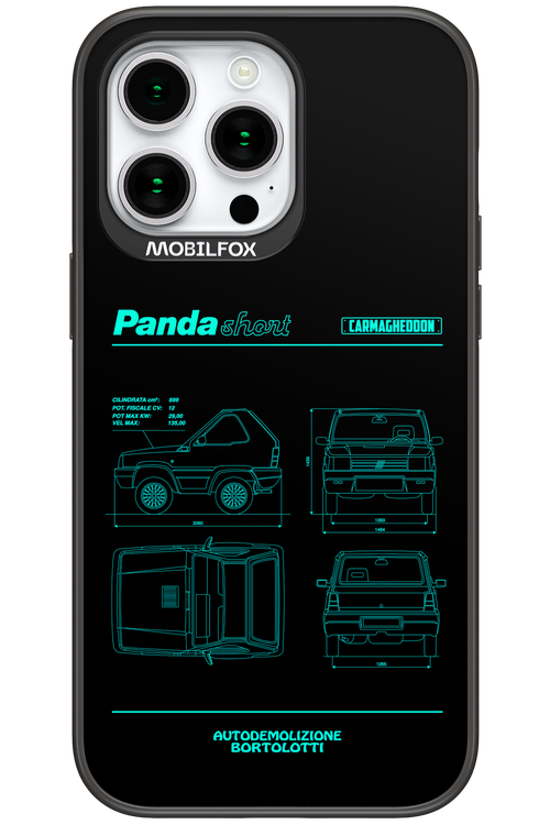 Panda Car Blue - Apple iPhone 15 Pro Max