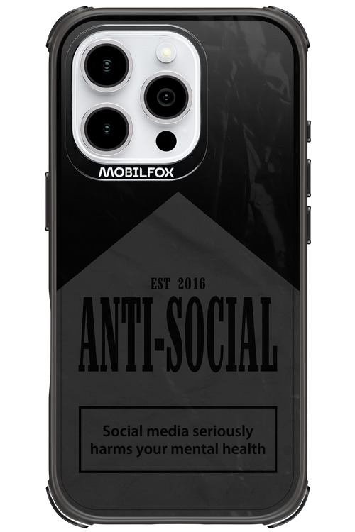 ANTI-SOCIAL (BLVCK) 2.0 - Apple iPhone 16 Pro