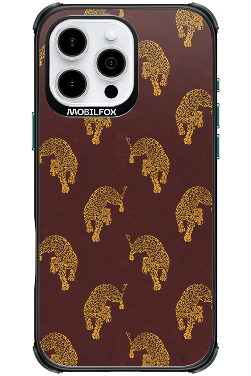 Burgundy Leopard Pattern - Apple iPhone 16 Pro Max