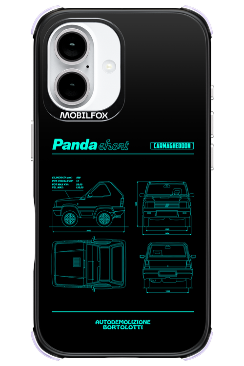 Panda Car Blue - Apple iPhone 16