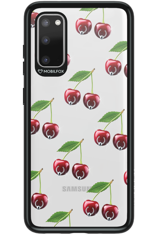 Spicy Cherries Transparent - Samsung Galaxy S20