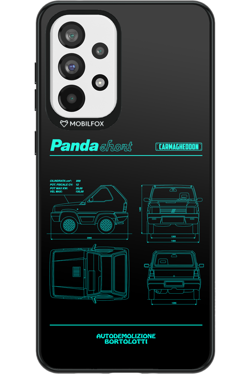 Panda Car Blue - Samsung Galaxy A73